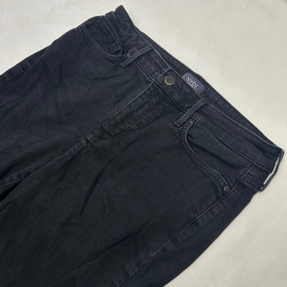 NYDJ Alina Legging Black Jeans Lift Tuck Technology Womens Size 8